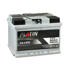 Акумулятор PLATIN 60Ah 600A Silver R+ (правий +) MF L2B (h-175мм)