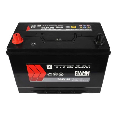 Акумулятор FIAMM 95Аh 760А  Titanium Black Asia L+ (лівий +) D31