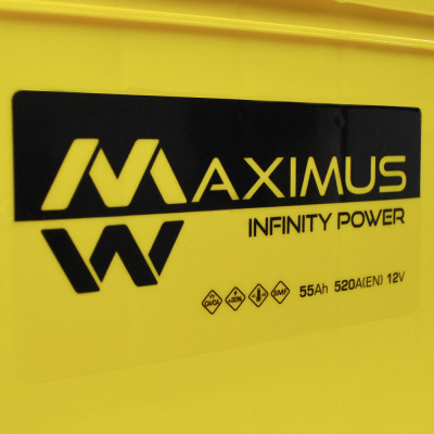 Акумулятор MAXIMUS 55Ah 520A L+ Asia smf (NS60) т.к. Акумулятор MAXIMUS 55Ah 520A L+ Asia smf (NS60) т.к.