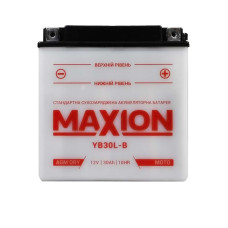 Мото акумулятор MAXION 12V 30A R+ (правий +) YB 30L-B