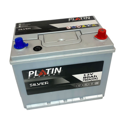 Акумулятор PLATIN 80Ah 780A R+ Silver Asia SMF N50