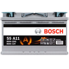 Акумулятор BOSCH AGM 80Ah 800A R+ (правий +) S5A 110
