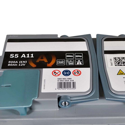 Аккумулятор BOSCH AGM 80Ah 800A R+ (правый +) S5A 110 Аккумулятор BOSCH AGM 80Ah 800A R+ (правый +) S5A 110