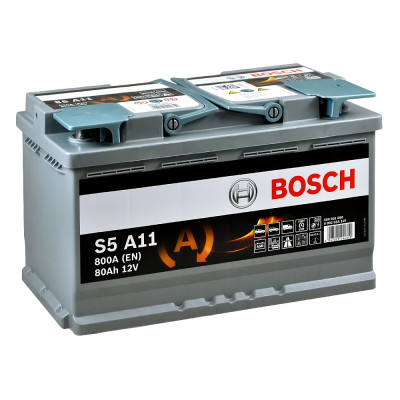 Аккумулятор BOSCH AGM 80Ah 800A R+ (правый +) S5A 110 Аккумулятор BOSCH AGM 80Ah 800A R+ (правый +) S5A 110