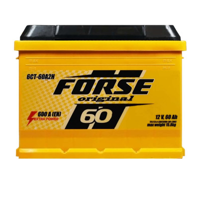 Акумулятор FORSE 60Ah 600A R+ (правий +) L2 (ISTA)