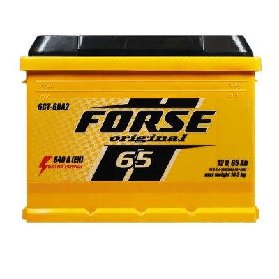 Акумулятор FORSE 65Ah 640A L+ (лівий +) (ISTA)