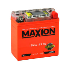 Мото акумулятор MAXION 12V 5A R+ (правий +) 12N 5L-BS DS (DS-iGEL)