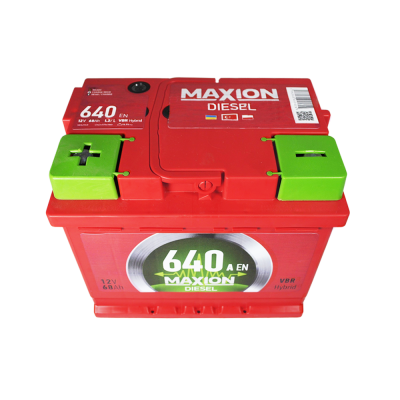 Акумулятор MAXION 68Ah 640A Diesel L+ (лівий +) MF L2 (Туреччина)
