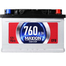 Акумулятор MAXION EFB 75Ah 760A R+ (правий +) SMF L3B (Туреччина)