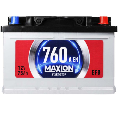 Акумулятор MAXION EFB 75Ah 760A R+ (правий +) SMF L3B (Туреччина)