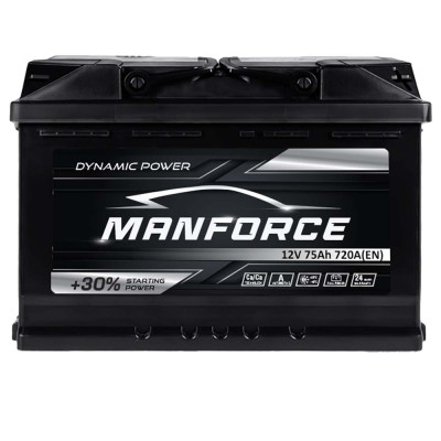 Акумулятор MANFORСE 75Ah 720A R+ (правий +) MF L3
