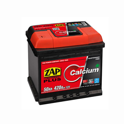 Акумулятор ZAP Plus 50Ah 420A L+ (лівий +) 550 96