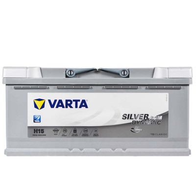 Акумулятор VARTA AGM 105Ah 950А R+ Silver Dynamic (правий +) H15