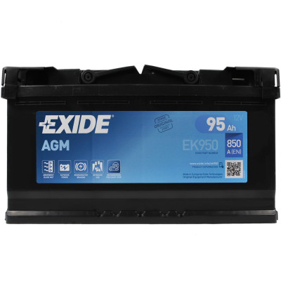 Аккумулятор  EXIDE AGM 95Аh 850A (EK950) Start-Stop R+ (правый +)
