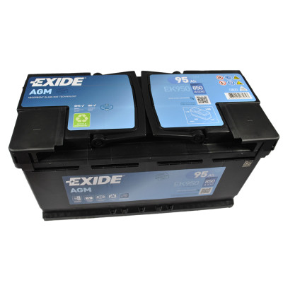 Аккумулятор EXIDE AGM 95Аh 850A (EK950) Start-Stop R+ (правый +) Аккумулятор EXIDE AGM 95Аh 850A (EK950) Start-Stop R+ (правый +)