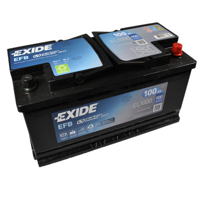 Акумулятор EXIDE EFB 100Аh 900A (EL1000) Start-Stop R+ Акумулятор EXIDE EFB 100Аh 900A (EL1000) Start-Stop R+
