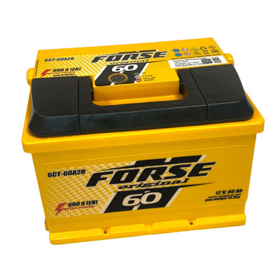 Акумулятор FORSE 60Ah 600A R+ (правий +) L2 (ISTA)
