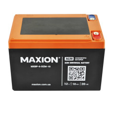 Промисловий акумулятор MAXION AGM 12V 10Ah L+ (лівий +) BP-6 DZM 10