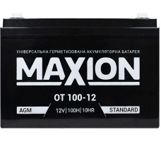 Промисловий акумулятор MAXION AGM 12V 100Ah R+ (правий +) 12-100
