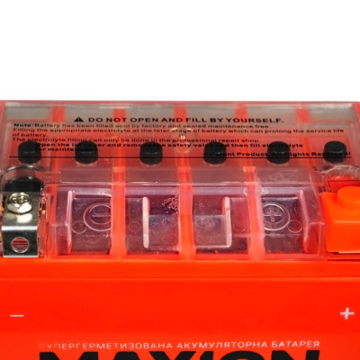 Мото акумулятор MAXION Gel 12V 14A R+ (правий +) YB 16L-BS