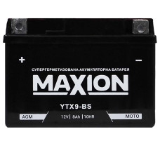 Мото акумулятор MAXION AGM 12V 8A L+ (лівий +) YTX 9-BS