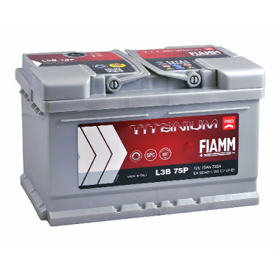 Акумулятор FIAMM 75Аh 730А Titanium Pro R+ (правий +) Акумулятор FIAMM 75Аh 730А Titanium Pro R+ (правий +)