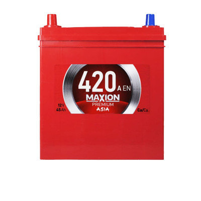Акумулятор MAXION 45Ah 420A Premium Asia L+ (лівий +) NS40 (Туреччина)