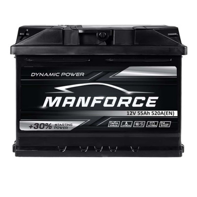 Акумулятор MANFORСE 55Ah 520A L+ (лівий +) MF L1
