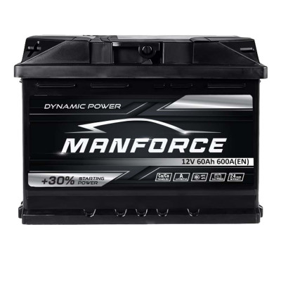Акумулятор MANFORСE 60Ah 600A L+ (лівий +) MF L2