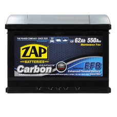 Акумулятор ZAP EFB 62Ah 550A Carbon R+ (правий +) L2 (562 05)