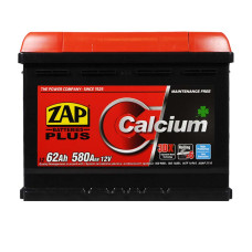 Акумулятор ZAP Plus 62Ah 580A R+ (правий +) L2 (550 95)