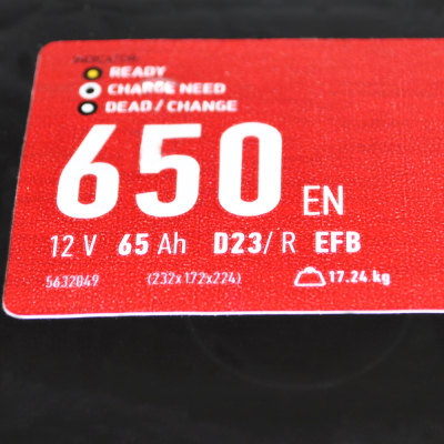 Акумулятор MAXION EFB Asia 65Ah 650A R+ (правий +) SMF D23 (Туреччина)