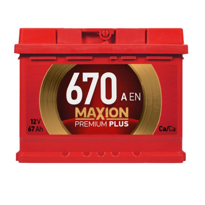 Акумулятор MAXION 67Аh 670A Premium R+ (правий +) TR L2 (Туреччина)