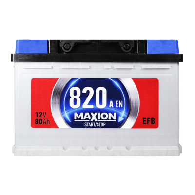 Акумулятор MAXION EFB 80Ah 820A R+ (правий +) SMF L3 (Туреччина)
