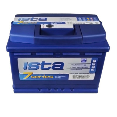 Аккумулятор ISTA 74Ah 720A 7 Series R+ (правый +) L3