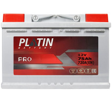 Акумулятор PLATIN Pro 75Ah 720A L+ (лівий +) MF (L3)