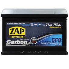 Акумулятор ZAP EFB 77Аh 750А Carbon R+ (правий +) 577 05