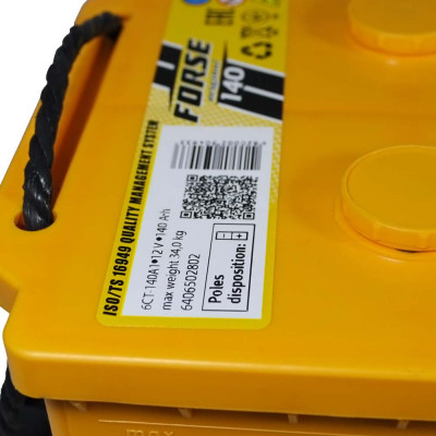 Акумулятор FORSE 140Аh 850A L+ (лівий +) (ISTA, Україна)