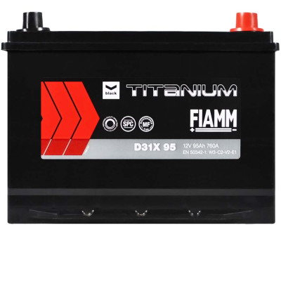 Акумулятор FIAMM 95Аh 760А Titanium Black Asia R+ (правий +) D31