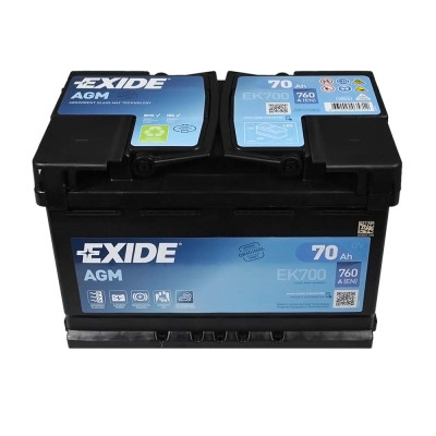 Аккумулятор EXIDE AGM 70Аh 760A EK700 Start-Stop R+ (правый +) Аккумулятор EXIDE AGM 70Аh 760A EK700 Start-Stop R+ (правый +)