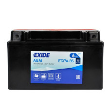 Мото акумулятор EXIDE ETX 7A-BS EXIDE (12V, 6A)