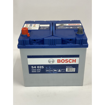 Акумулятор BOSCH 60Ah 540A L+ (лівий +) Asia D23 (S40 250)