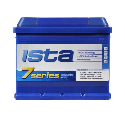 Акумулятор ISTA 50Ah 420A 7 Series L+ (L2)