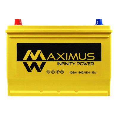 Аккумулятор MAXIMUS 105Ah 940A L+ Asia smf (N70)