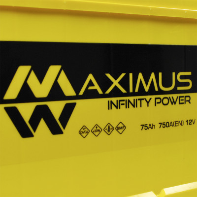 Акумулятор MAXIMUS 75Ah 750A L+ Asia smf (N50)