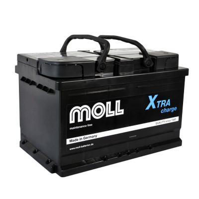 Акумулятор MOLL X-Tra Charge (L3B) 74Ah 700A R+ (правий +) Акумулятор MOLL X-Tra Charge (L3B) 74Ah 700A R+ (правий +)