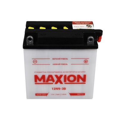Мото акумулятор MAXION 12V 9A R+ (правий +) 12N 9-3B
