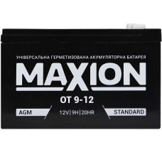 Промисловий акумулятор MAXION AGM 12V 9Ah L+ (лівий +) 12-9