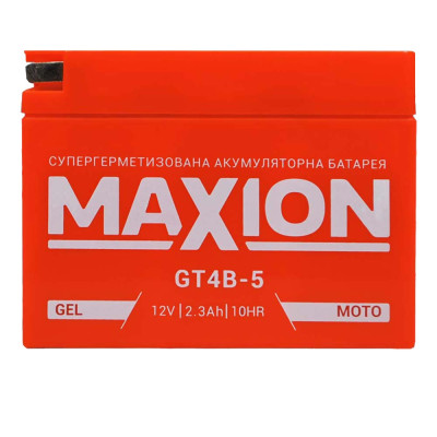 Мото акумулятор MAXION 12V 2,3A R+ (правий +) GT 4B-5