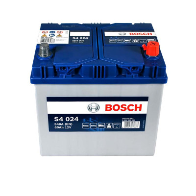 Акумулятор BOSCH 60Ah 540A R+ (правий +) Asia S40 240 Акумулятор BOSCH 60Ah 540A R+ (правий +) Asia S40 240